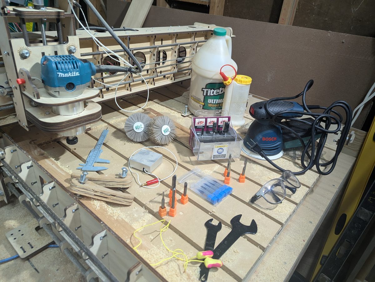 Complete CNC workshop showing all equipment and accessories