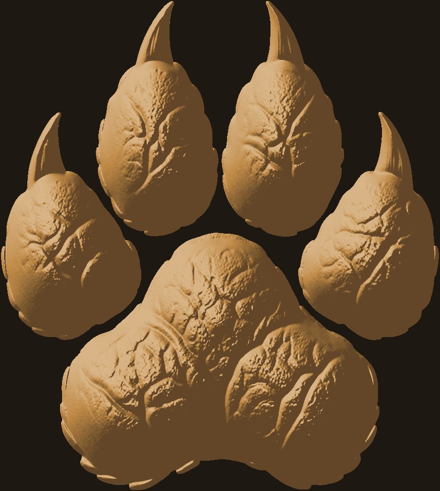 Wolf Paw Print preview